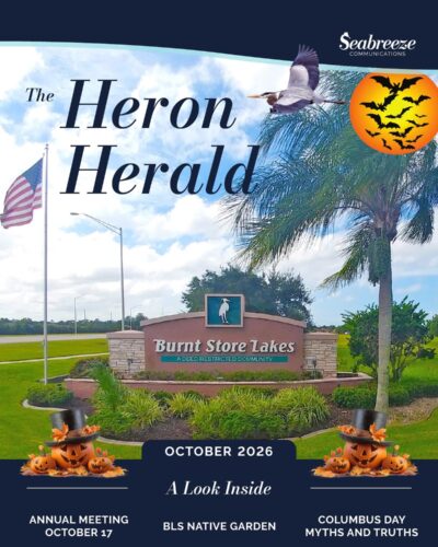 The Heron Herald October 2026 cover, Burnt Store Lakes