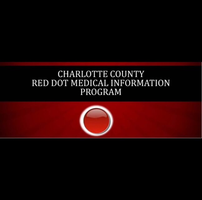 Charlotte County Red Dot Medical Information Program banner